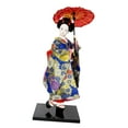 thumbnail image 4 of kowaku Collectible Figurine, Miniature Asian Statue, Traditional Japanese Kimono, Geisha Doll, Kabuki Doll for Desk, Wardrobe, Bedroom G, 4 of 9