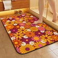 thumbnail image 5 of 1pc Retro Vintage Floral Print Bathroom Rug Bathroom Decor and Accessories- Durable,Anti Slip,And Quick Drying,Suitable For Indoor/outdoor Use - Perfect For Bathrooms,Bedrooms,Kitchens, 5 of 9