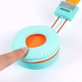 thumbnail image 4 of Auriculares para Niños Auriculares con Cable Colorido Laptop Tablet Teléfono para Aprender Clase en Línea Auriculares, Naranja+Verde, 4 of 8