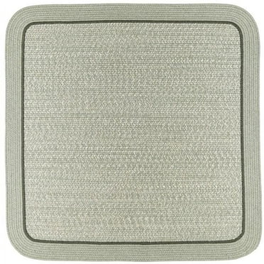 Rhody Rug CC68R072X072S 6 ft. Casual Comfort Mistletoe Banded Braided Rug, Square