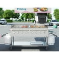 thumbnail image 4 of 60 in. 8-Burner Commercial Outdoor Propane Gas Grill with Two 30 in. Griddles in Stainless-Steel, ETL Listed (CGKIT6-G30G30), 4 of 10
