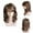 Highlighted, variant on Wigs for Women Hair Wigs Synthetic Layered Medium Highlighted Slightly Side Wig Wig Lace Front Wigs Human Hair