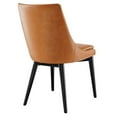 thumbnail image 5 of Side Dining Chair, Tan, Vegan Leather, Kitchen Cafe Bistro Hospitality Restaurant, Modern Contemporary HB32917, 5 of 8