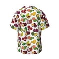 thumbnail image 4 of Goofa Colorful Fruits Printed Men's Casual Short-sleeved Shirt,Lightweight Breathable Button-down,Summer Casual men's top,Versatile Fashion shirt-XX-Large, 4 of 7