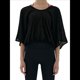 thumbnail image 1 of Camisa de Cuello Redondo Sin Espalda para Mujer, Blusa de Media con Protección Solar, Blusa Informal Holgada de Verano para Hacer Ejercicio y Vacaciones Negro L, 1 of 7
