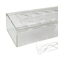 thumbnail image 1 of thinsony Acrylic Flower Vase Transparent Planter Pot for Desktop Dining Table Decor 25cmx10cmx6.5cm, 1 of 9