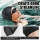 thumbnail image 3 of Gorro de natación de silicona, gorro de baño cómodo, ideal para cabello rizado, corto, medio largo, gorro de natación para mujeres y hombres, gorros de ducha que mantienen el peinado sin cambios Adepaton LRWJ848-2, 3 of 6