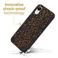thumbnail image 3 of Wood phone case for iPhone XR compatible protective cell phone cover shockproof slim fit laser engraved Dices Falling design Black wood case for Men & Women by CaseYard, 3 of 7