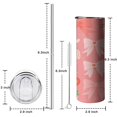 thumbnail image 5 of 20 OZ Skinny Tumbler Coffee Travel Mug with Straw,Thermal with Lids for Hot and Cold Drinks for Outdoor Sports Wedding, 5 of 7