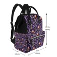 thumbnail image 2 of Daiia Lavender Flowers Large Capacity Baby Bag Waterproof Stylish Diaper Bag Mummy Backpack Adjustable Straps Diaper BagBaby Essentials Bag, 2 of 6