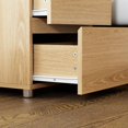 thumbnail image 4 of Nightstand with Drawers, Modern Bedroom End Table with No Handle, Wooden Bedside Storage Cabinet, 4 of 15