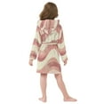 thumbnail image 7 of FORMRS Niños Bathrobe Unisex Hooded Robe Soft Plush Pajamas Sleepwear, Size 7-9T, Soft Pink Pattern, 7 of 7