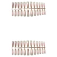 thumbnail image 3 of Minnieouse 24 Pieces Fake Nails Shiny Surface Press-on Long Fingernail Elegant Artificial Coffin Design Accessory Nail Tips for DIY Type7 NO7, 3 of 6