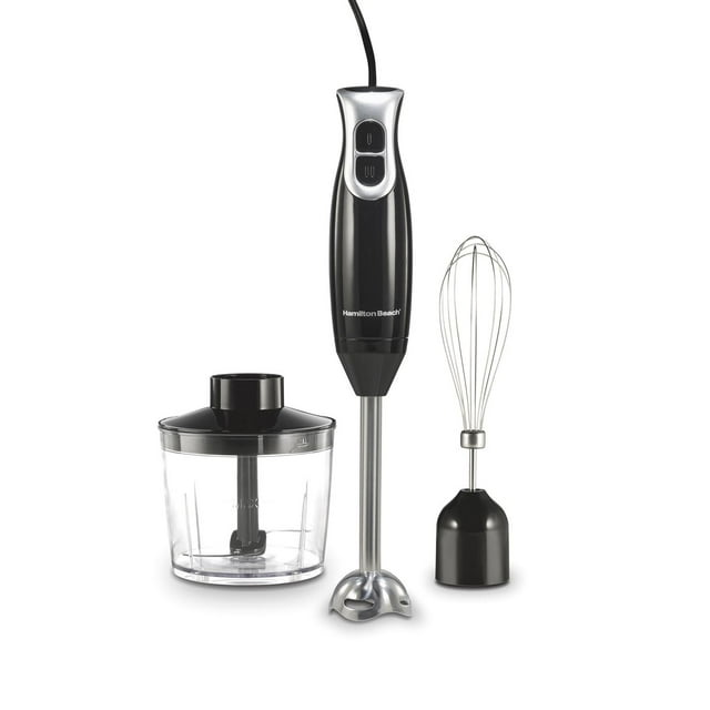 Hamilton Beach Immersion Blender with Stainless Steel Blades & 3 Attachments, 59745JC