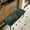 Black Green Marble, variant on POLERO Cute Panda Sunflower Print Dining Bench Cover Christmas Decorations Stretch Bench Seat Slipcover with Elastic Band Rectangle Chair Cover for Living Room Patio