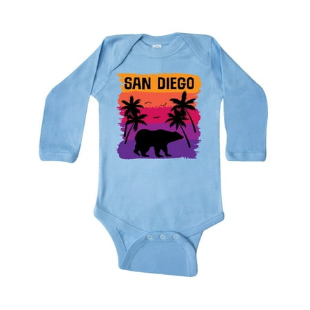 

Inktastic San Diego California Sunset Gift Baby Boy or Baby Girl Long Sleeve Bodysuit