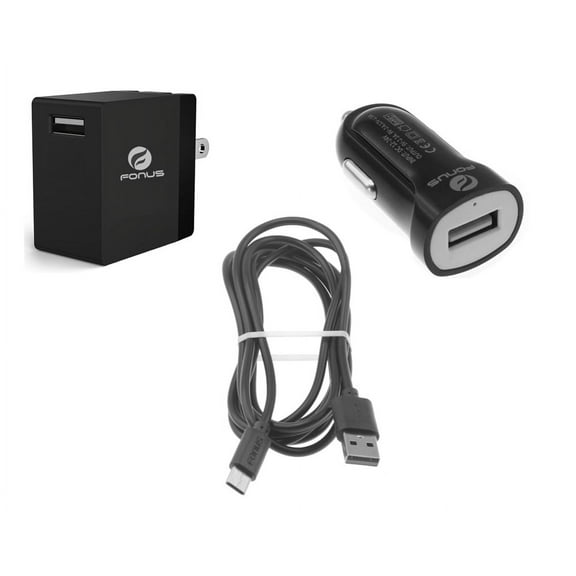 Fast Home Car Charger for Samsung Galaxy A50/A20/A10e - USB Cable Type-C 6ft Long Travel Power Adapter Cord Q3Y