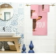 thumbnail image 2 of GZHJMY Cute Dachshund Funny Heart Soft Decor 3 Pcs Towels Set, 1 Bath Towel+1 Hand Towel+1 Washcloth, Multipurpose for Bathroom, Hotel, Gym, Spa and Beach, 2 of 5