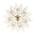 thumbnail image 4 of Luxury Sunburst Wall Clock with Crystal Accents - Christmas & New Year Modern Decor for Living Room, Bedroom, Office, 4 of 7