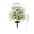 thumbnail image 3 of Artificial Morning Glory Stake, 20 Inch Anti Trap Disc Flower for Outdoor, Realistic Simulation Plant for Courtyard Scenery, Weather Resistant Ground Planting for Garden and Patio, 3 of 6
