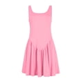 thumbnail image 4 of Womens Sleeveless Mini Tank Dress Casual Workout Sport Tennis Athletic With 2 Pockets Dress Dress for Women Buttons Beach Outfit Womens Casual Dresses Short Summer Dress for Women with Pockets, 4 of 6