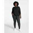 thumbnail image 3 of Terra & Sky Women's Plus High Waist Full Length Leggings, Sizes 0X-5X, 3 of 5