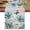 Blue Wood, variant on Blue Tulips Table Runner, Watercolor Flowers Butterfly Spring Farmhouse Blue Washable Cotton Linen Table Runners 36 Inches Long, Dresser Scarf Runner for Nightstand/End Tables/Round Tables 13''x36''