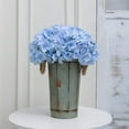 thumbnail image 3 of 12pcs Artificial Silk Hydrangea Flowers Heads with Stems in Bulk Fake Flowers for Wedding Bouquet Centerpieces Arch Home Decoration (Ivory), 3 of 5
