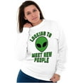 thumbnail image 4 of Funny Nerdy Aliens UFOs Believers Sweatshirt for Men or Women Brisco Brands X, 4 of 6