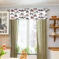 thumbnail image 5 of Coolnut Halloween Gnome Valance Curtains for Kitchen or Bathroom, 54x18in Valances Window Treatment Rod Pocket Drape Light Filtering Living Room Bedroom Decor, 5 of 6