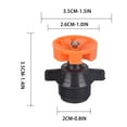 thumbnail image 4 of Hvmvliv Lawns Sprinkler 1/2Inch Automatic Rotating Sprinkler Heads Sprinkler 360 Degree Rotation for Garden Irrigation 10Pc Garden Supplies Orange, 4 of 5