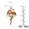 thumbnail image 3 of Gingerbread House Charm Earrings in Gold, 3 of 3
