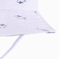 thumbnail image 5 of TOWED22 Baby Sun Hat Toddler Bucket Hat for Girls Boys Infant Sun Protection with Wide Brim Kids Caps(White,0-3 M), 5 of 6