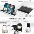 thumbnail image 4 of Small Standing Desk with Wheels, Mobile Stand Up Desk, Portable Standing Table on Wheels for Walking Pad, Rolling Computer Desk Adjustable Height, Tall Table, 4 of 18
