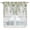 SpringGreen Ivory, variant on Swag Valance Curtains for Windows, Watercolor Floral Light Filtering Kitchen Curtains, Spring Flowers Leaves Botanical Wood Grain Window Treatment Valances for Living Room, 36x45 - 2 PCS