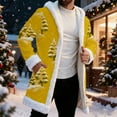 thumbnail image 2 of Christmas Cardigan Santa Jacket Coat for Men Hoodies Claus Adult Suit Outfit Party Women Sherpa Lined Long, 2 of 9
