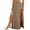 Apricot, variant on Women's Elastic Waist High Split Wrap Flowy Long Maxi Skirt