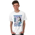 thumbnail image 5 of The Smurfs Cool Kanji Trust No One Men's Graphic T Shirt Tees Brisco Brands X, 5 of 5