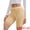 Beige, variant on DARING DIVA Women's Lace Trim Soft Control Panties Mid Thigh Slimmer S Black