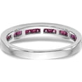thumbnail image 5 of 14K White Gold Ruby Complete Channel Bandsize 7 - Jbsp, 5 of 5