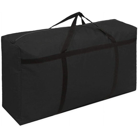 KXF Extra Large Storage Bag for Moving - Heavy Duty Oxford Water-Resistant Storage Bag Organizer with Reinforced Handles & Zippers for Traveling/Camping/College Dorm/Holiday Decorations