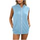 thumbnail image 2 of Neewe Tank Top for Women Sleeveless Hoodies Full Zip Tops Loose Casual Summer Clothes with Pocket, 2 of 6