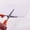Red, variant on WIFKLSIIPG Mini Foldable Scissors Creative Stationery Pen Style Scissors with Cover for Students(White)