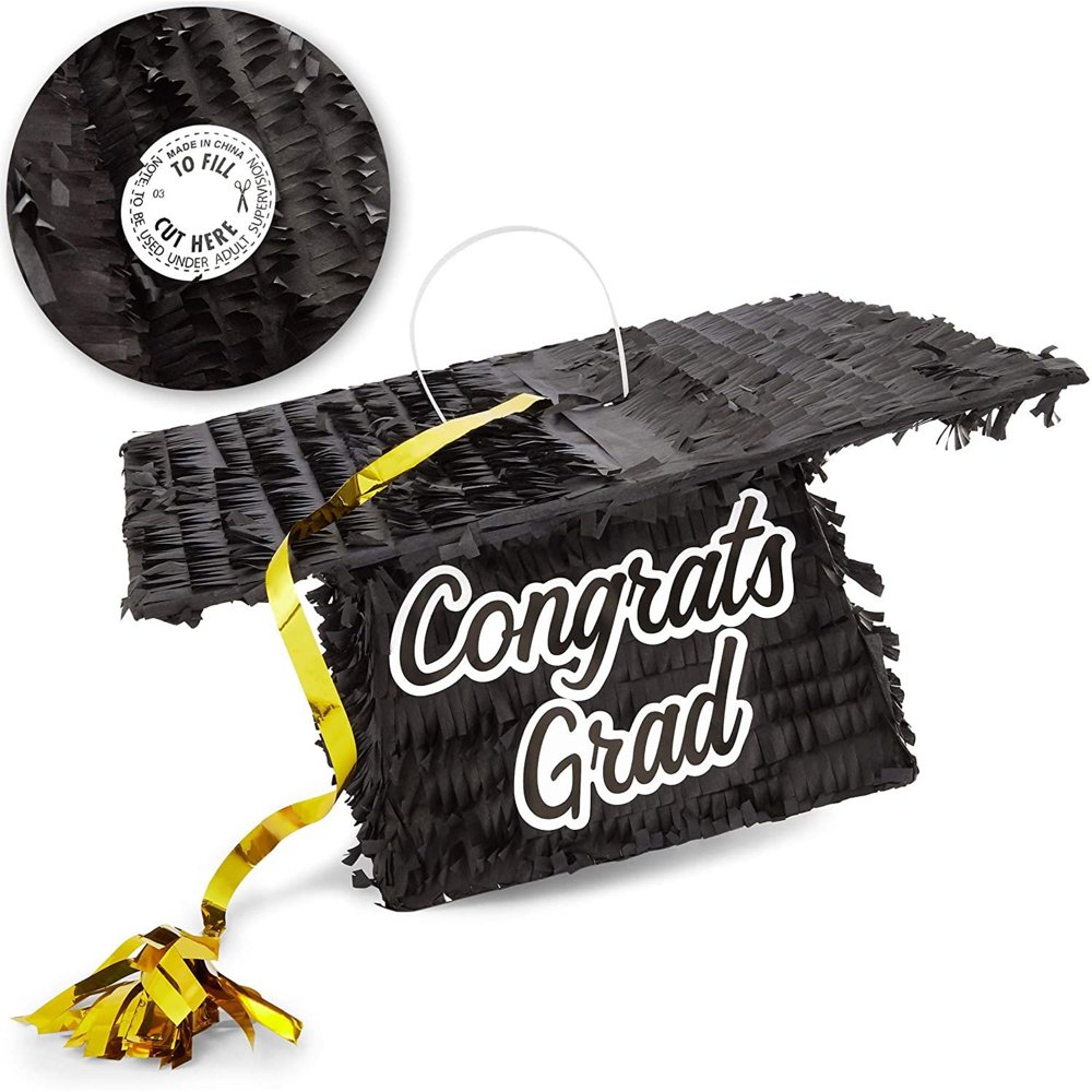 "Congrats Grad" Graduation Cap Pinata for Class of 2020 Celebrations
