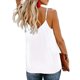 thumbnail image 5 of Fiudx Ofertas Flash Del Día Solo En Línea Tops para Mujer Botones Sólidos Cuello En V Chaleco Sexy Sling Camisola Camiseta Sin Mangas, 5 of 7
