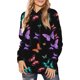 thumbnail image 2 of Puntoco Mujer Moda Causul Con Capucha Impreso Manga Larga Sudadera Chaqueta Blusa Abrigo Puntoco Puntoco-6307, 2 of 5