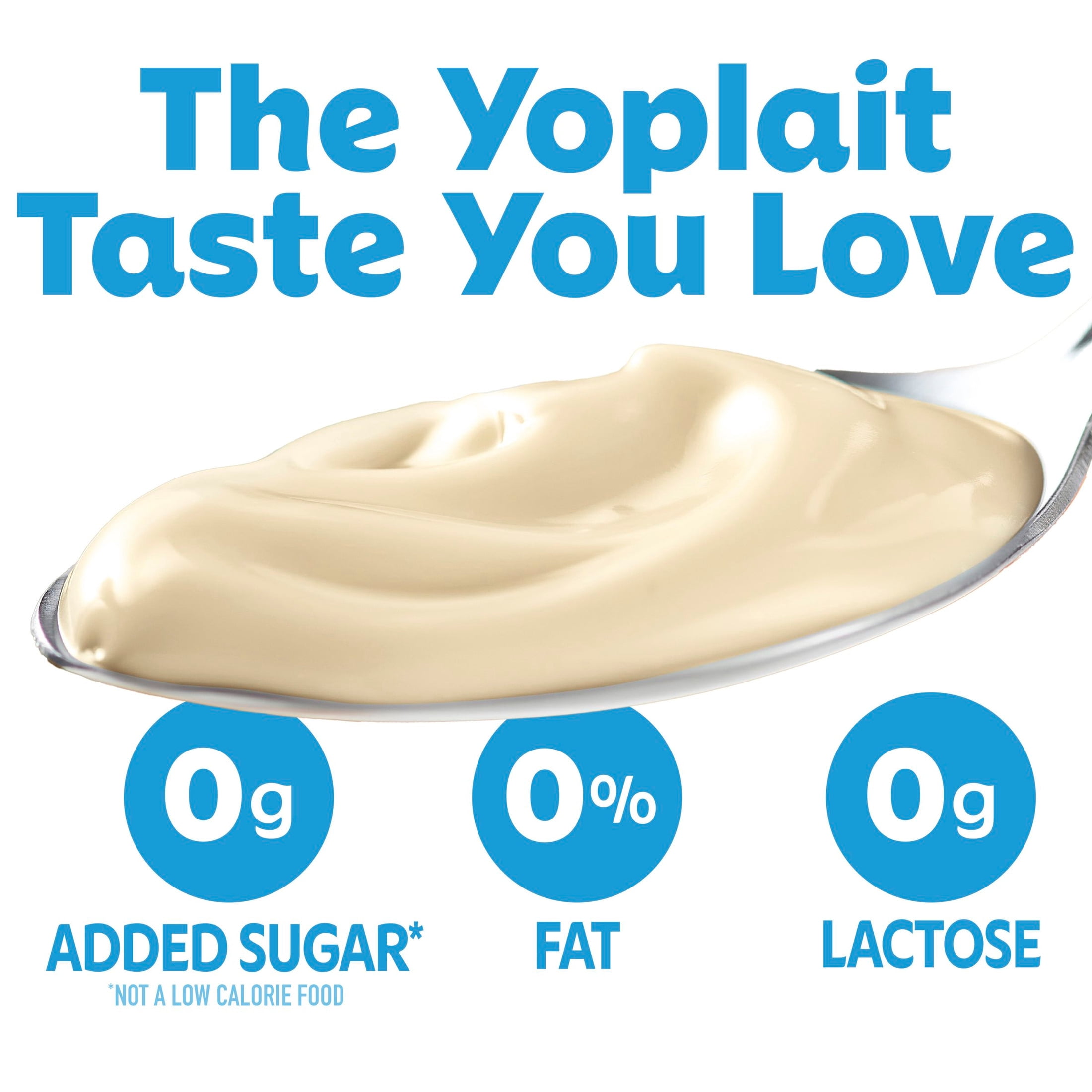 Yoplait Enjoy ZERO Vanilla Fat Free Yogurt Cup, 0g Added Sugar, Protein Snack, 6 oz