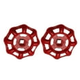 thumbnail image 6 of 2Pcs 8/7/6Mm Cast Iron Valve Handle Gate Valve Ball Valve Hand Wheel Shutoff Value Decorative Water Pipe Fittings Red, 6 of 9