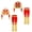 Red, variant on iixpin Girl's Acrobatics Dance Outfits Athletic Crop Top with Flared Pants Stage Performance Clothes Set Purple 14