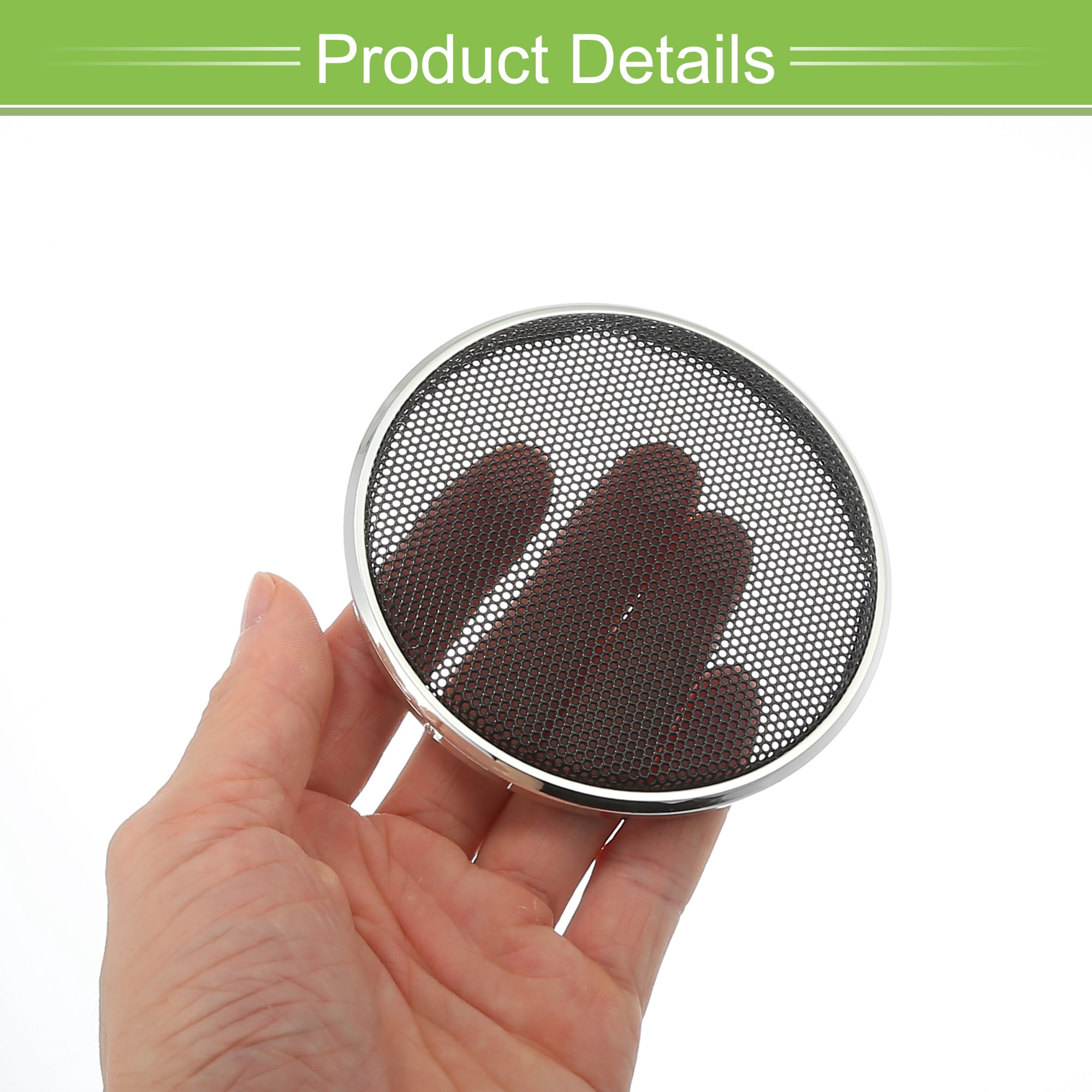 Unique Bargains 2 Inch Car Speaker Grills Cover Iron Plating Mesh Protector Case